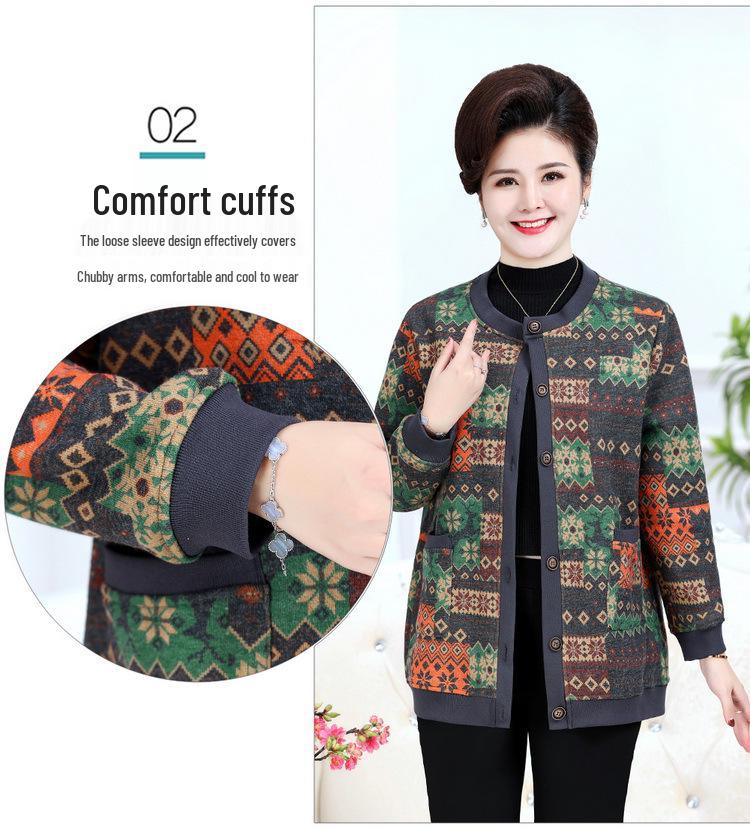 Plus Size Women's Autumn/Winter Knit Cardigan Sweater Coat