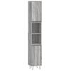 vidaXL Badschrank Grau Sonoma 30x30x190 cm Holzwerkstoff