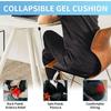Portable Gel Seat Cushion,15.7'' x 10.6''Foldable Breathable Travel Thick Gel Seat Cushion for Office Chair, Car Seat, Wheelchair,Relief Long