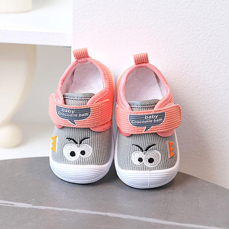 Baby Soft Sole Learning Shoes With Sound For Pink And Blue Toddler Walking Shoes