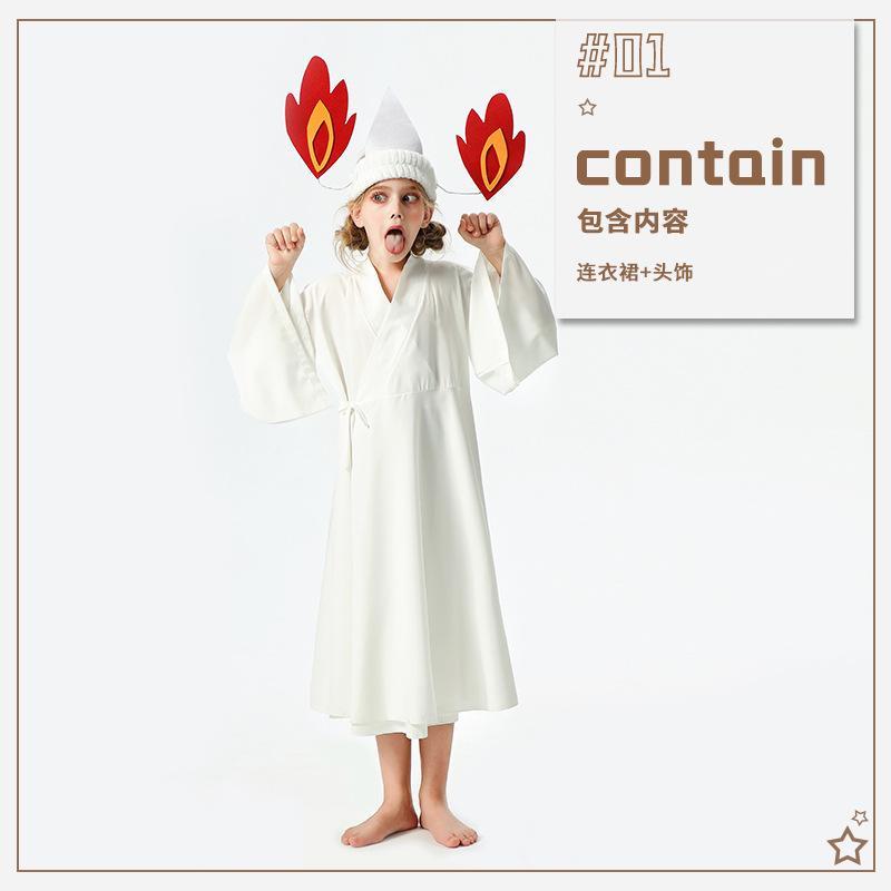 

Хэллоуин Детский костюм Юань Сянцинь Костюм Милый призрак Ночь призрак Девочка Смешной наряд Костюм для выступления 160cm （155-170cm）