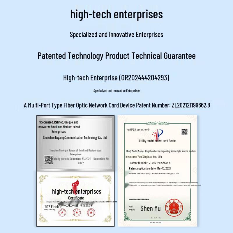 BOYANG X710-DA2 10GbE Dual-Port SFP+ Server Network Card