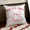 Korean TTrendy Bow Cushion Cover Reversible Soft Durable Pillow Cover Home  Car MultiScene Use for Daily Comfort