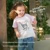 David Bella Kuromi Girls' Antibacterial Cotton Short-Sleeve T-Shirt