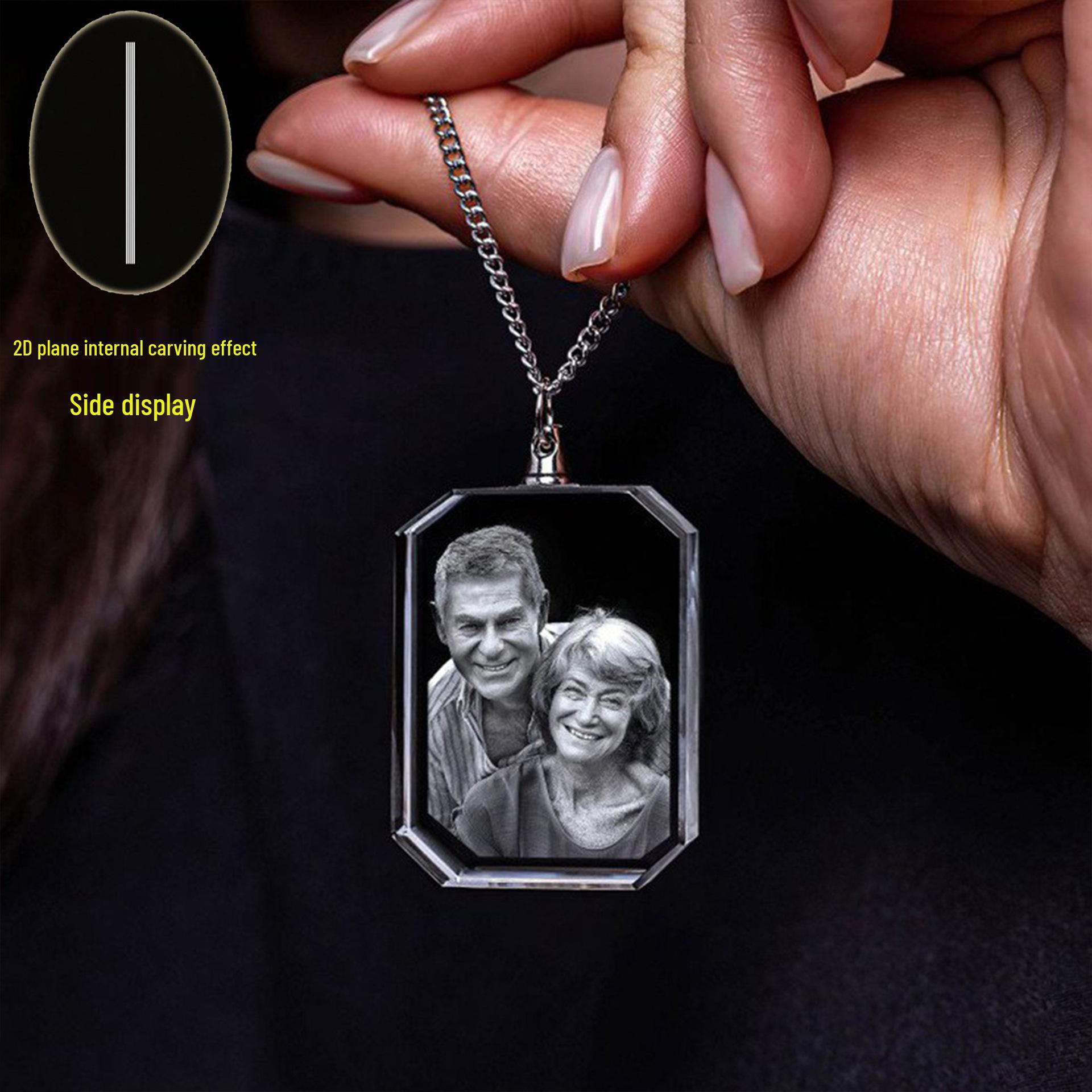 

Кристальный кулон с лазерной гравировкой 3D на заказ: Подарок с портретом и дизайном питомца