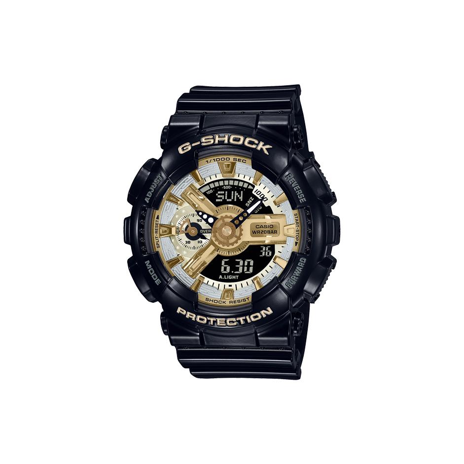 

CASIO Унисекс Золотые Часы GMA-S110GB-1APR Black Gold Watch Dial