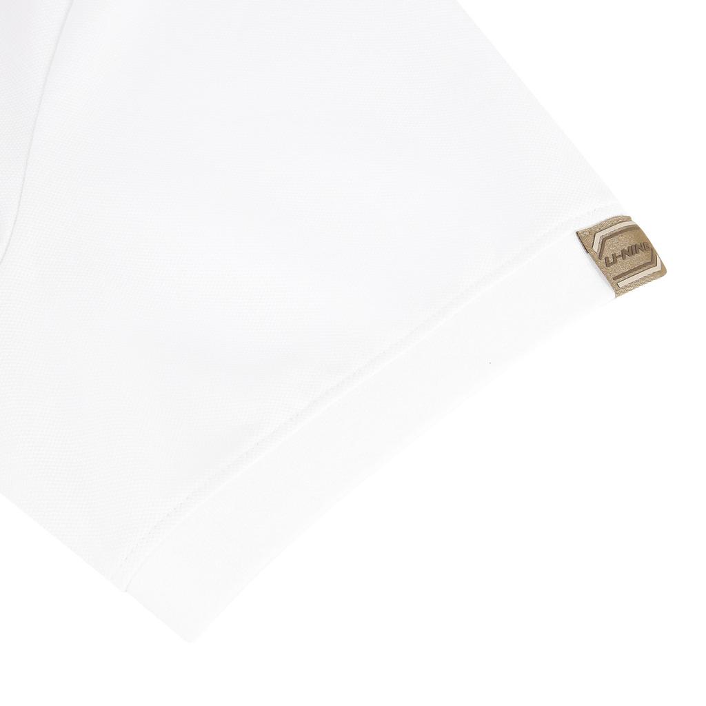 Li Ning Fashionable Breathable Polo Shirt Men tops White APLW477-1