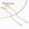 2/5/10Pcs 18K Gold Color Extension Extended Tail Chains with Lobster Clasps Connectors For Jewelry Making DIY Bracelet Findings