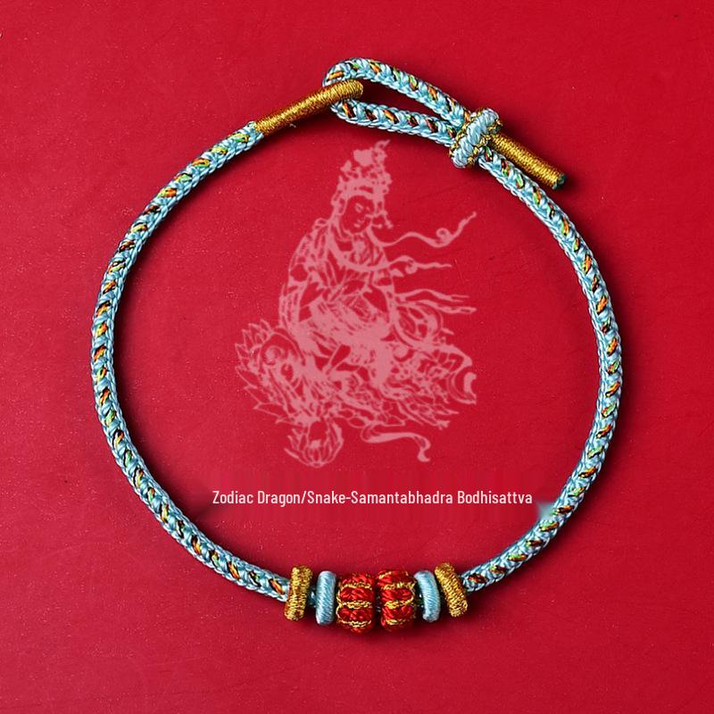 2026 Year of the Horse Tai Sui Red Bracelet: Benming Year Eight Buddhas Red String for Women & Men