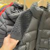 Winter new knitted splicing stand-up collar down jacket vest women's short loose casual white duck down warm jacket