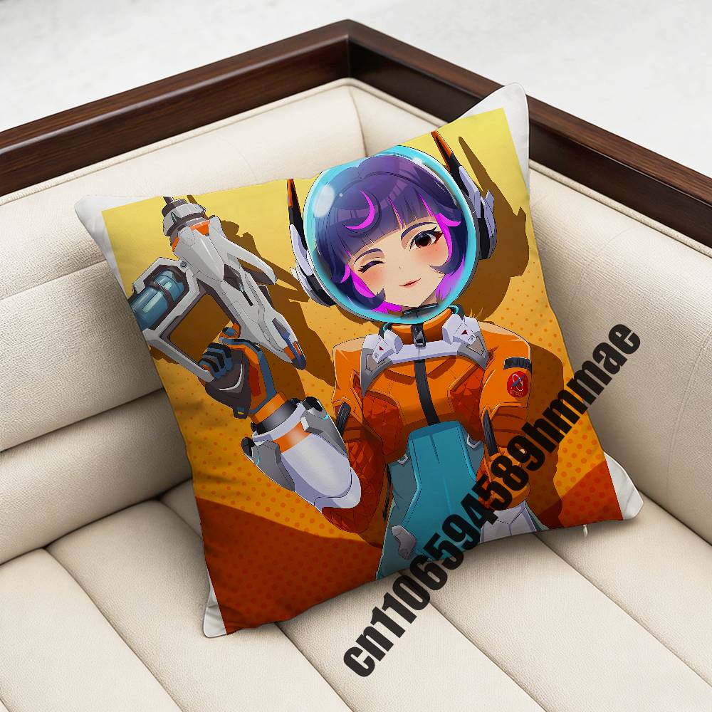 For Juno Ow DVA OOverwatch Throw Pillow Case Sham xcm xcm Square Home Pillowcase Cushion Cover