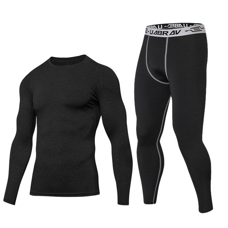 "Men's Quick-Dry Compression Sports Suit for Autumn/Winter - Basketball, Running & Fitness"