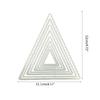 Triangular Cutting Dies Lace Embossing Die Cuts Stencil for Cardmaking DIY Alb
