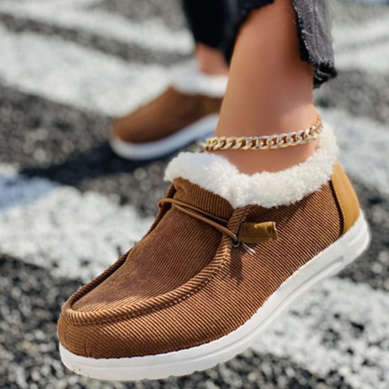 Vrouwen Зимние теплые лоферы Квартиры Vrouwelijke Solide Ronde Casual  Schoenen Comfortabel купить недорого — выгодные цены, бесплатная доставка,  реальные отзывы с фото — Joom