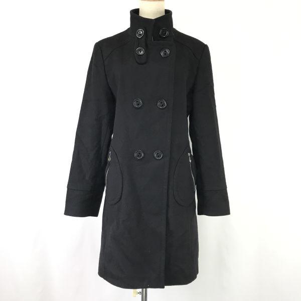 USED/LENER CORDIER Cashmere Wool Coat Women’s L-XL Navy France/Japan