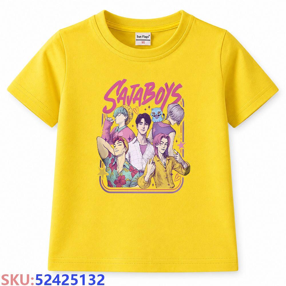 KPop Demon Hunters Children's Cartoon Print T-shirt