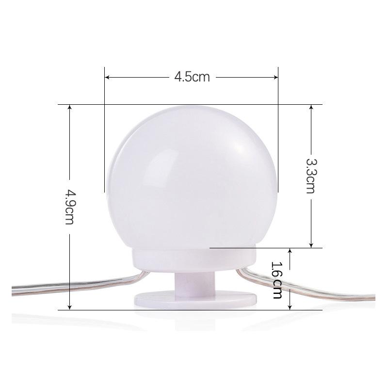 Three-Color Dimming Hollywood Vanity Makeup Light Bulb Set