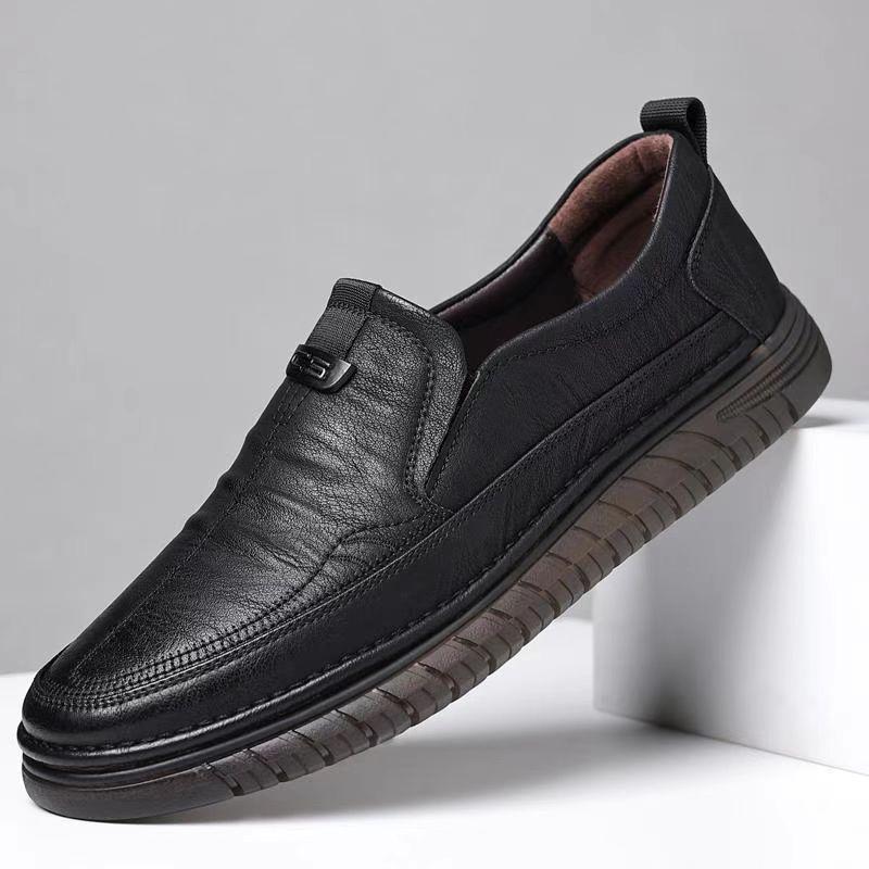 New men s shoes spring men s  casual leather shoes men s shoes men s trendy shoes lazy shoes 38