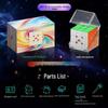 XMD Wind 4th Gen Magnetic Rubik's Cube UV Diamond Surface Qiyi Cloud Glass Limited Edition Competition.