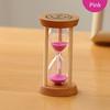 Clessidra timer da sabbia 3 minuti orologio da sabbia orologio rotondo timer in legno di vetro