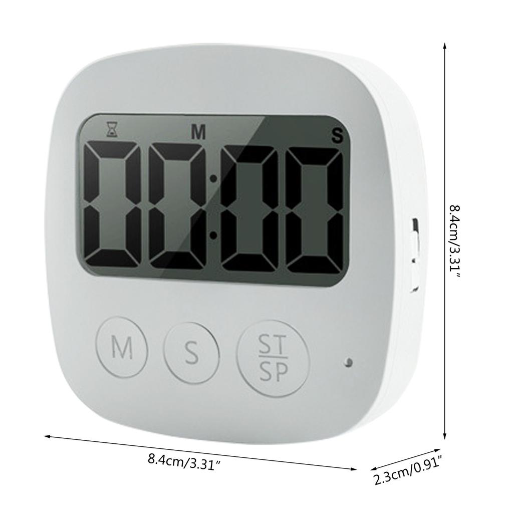Großer digitaler Küchentimer mit großem Display, magnetischer Rückseite, lautem Alarm und Kochfunktion für Lehrer, Schüler und Spiele
