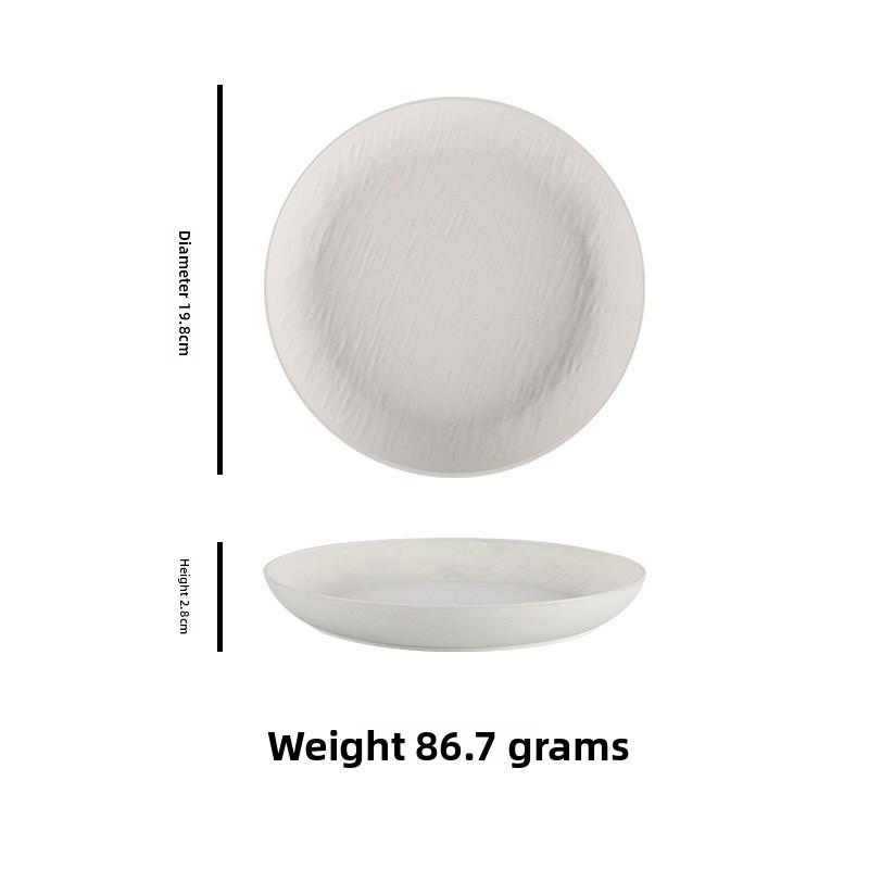 Creative Premium-Feel Stone-Patterned Home Dining Shallow Platter