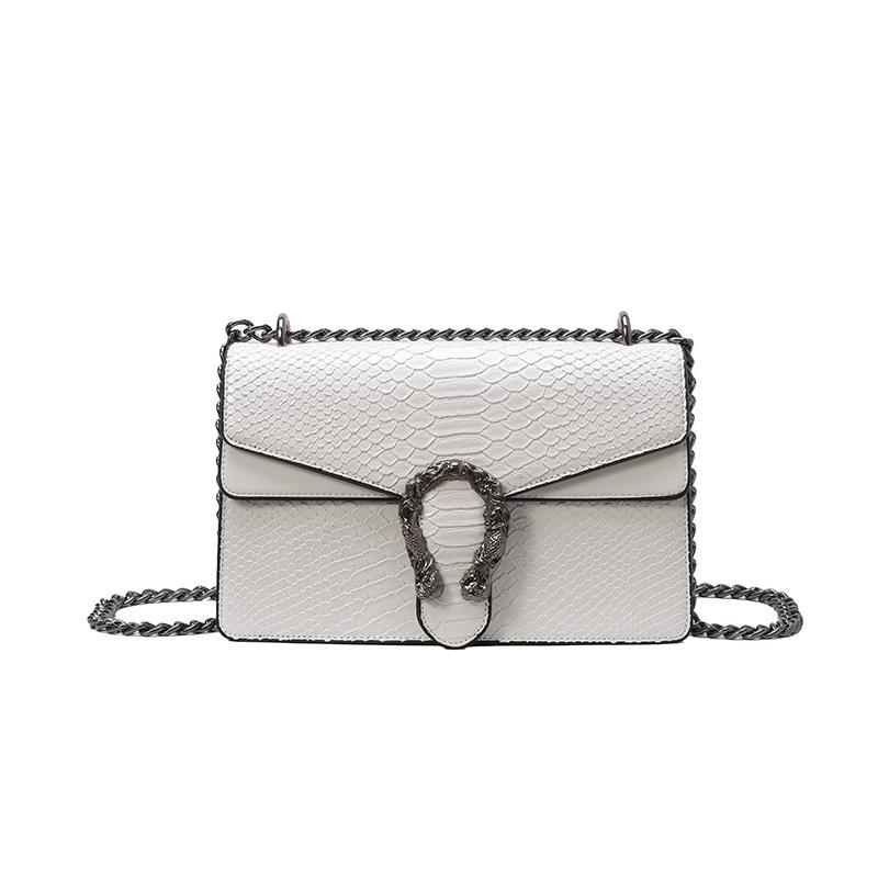 New Fashionable High-end Snake Pattern Bacchus Bag Single Shoulder Crossbody Trendy Women's Bag