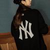 MLB Vintage New York Yankees American Retro Loose Embroidered Logo Long Sleeve Sweatshirt Unisex sweatshirt Black 31MTM1041-50L