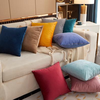 Business Gifts, Souvenirs, Soft Velvet Bed Backrest, Solid Color Pillow Case, Sofa Pillow