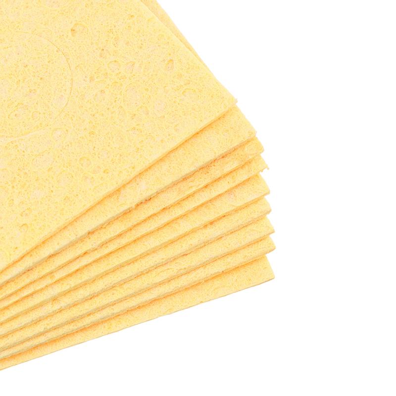 10Pcs Cleaning Sponge Cleaner For Electric Welding Soldering Iron Tip Cleaning Sponges Cleaner Pads Soldering Accessories