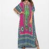 Spring Women's Clothes Plus-size South American Wind Printing Casual Fashion Dress Long Dress