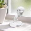 Skull And Water Texture Model 3D Printed Flow Ornament, Creative Statue with Long-lasting Figure Stable Base, Compact Gothic Decoration, Halloween