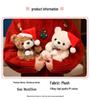 Christmas Teddy Bear with Scarf & Hat - Plush Toy for Valentine's & Birthday Gifts
