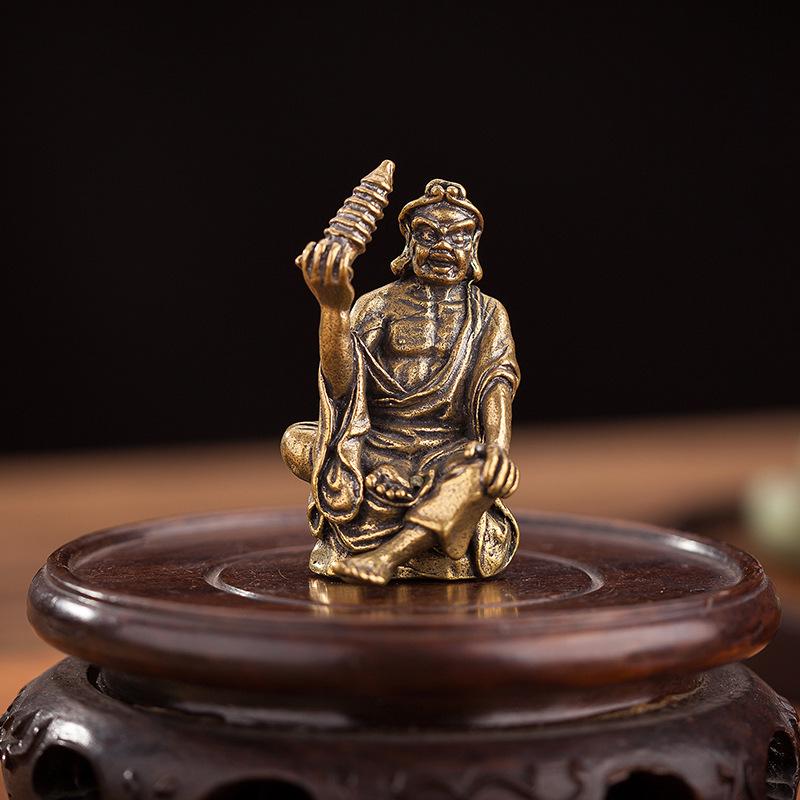 Eighteen Arhats Pure Brass Ornament Set: Copper Desktop Crafts & Gifts