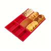 1 moule à mini pain, moule à pâtisserie en silicone à 9 cavités pour mini pain, gâteau et pain, pain de viande, pain de maïs, brownie, muffin, savon rectangulaire