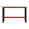 Workbench 140x60x81.5 cm Solid Oak