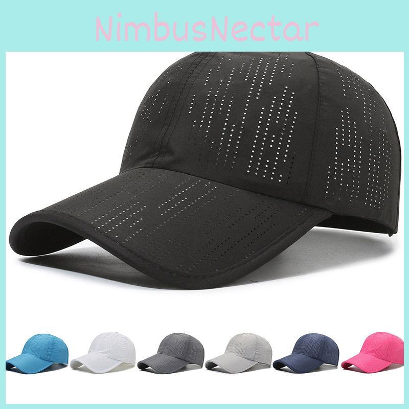 Hat Perforated Baseball Cap Sunscreen Duckbill Cap Breathable Quick Hat Drying