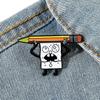 European and American creative personality SpongeBob SquarePants metal badge film and television characters alloy oil dripping brooch accessories pin