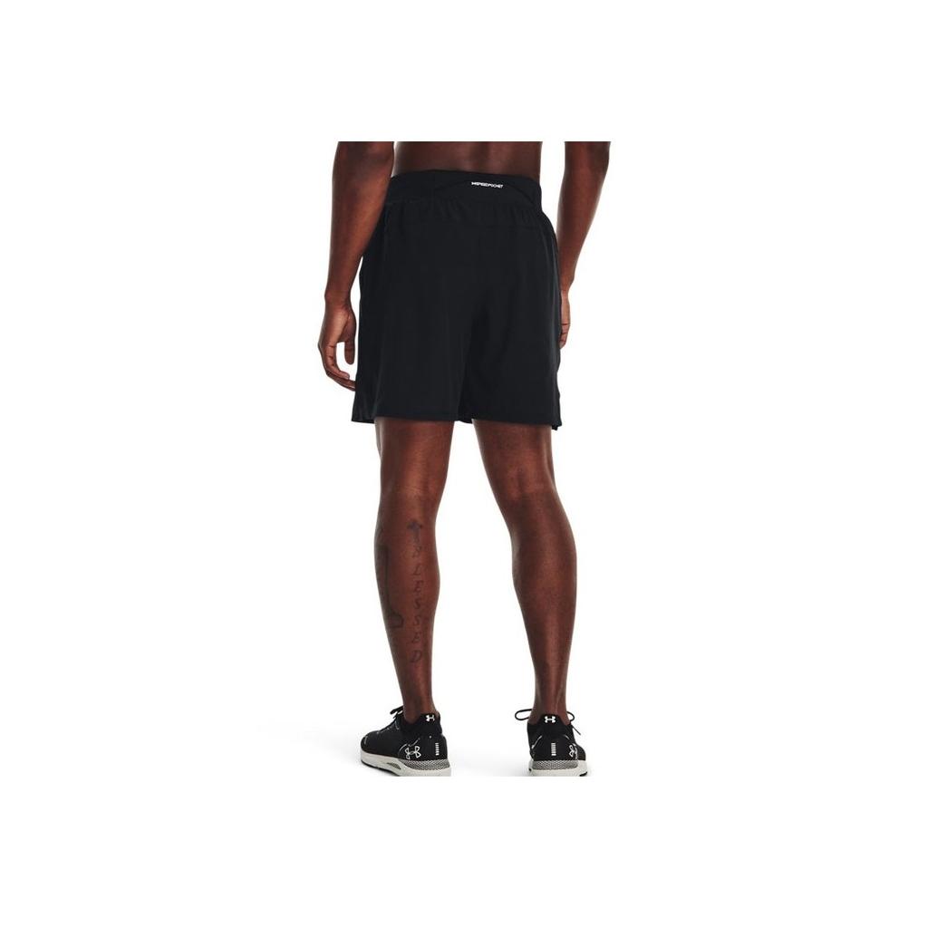 Under Armour Solid Color High-Waist Sports Shorts Men bottoms Black 1376508-001
