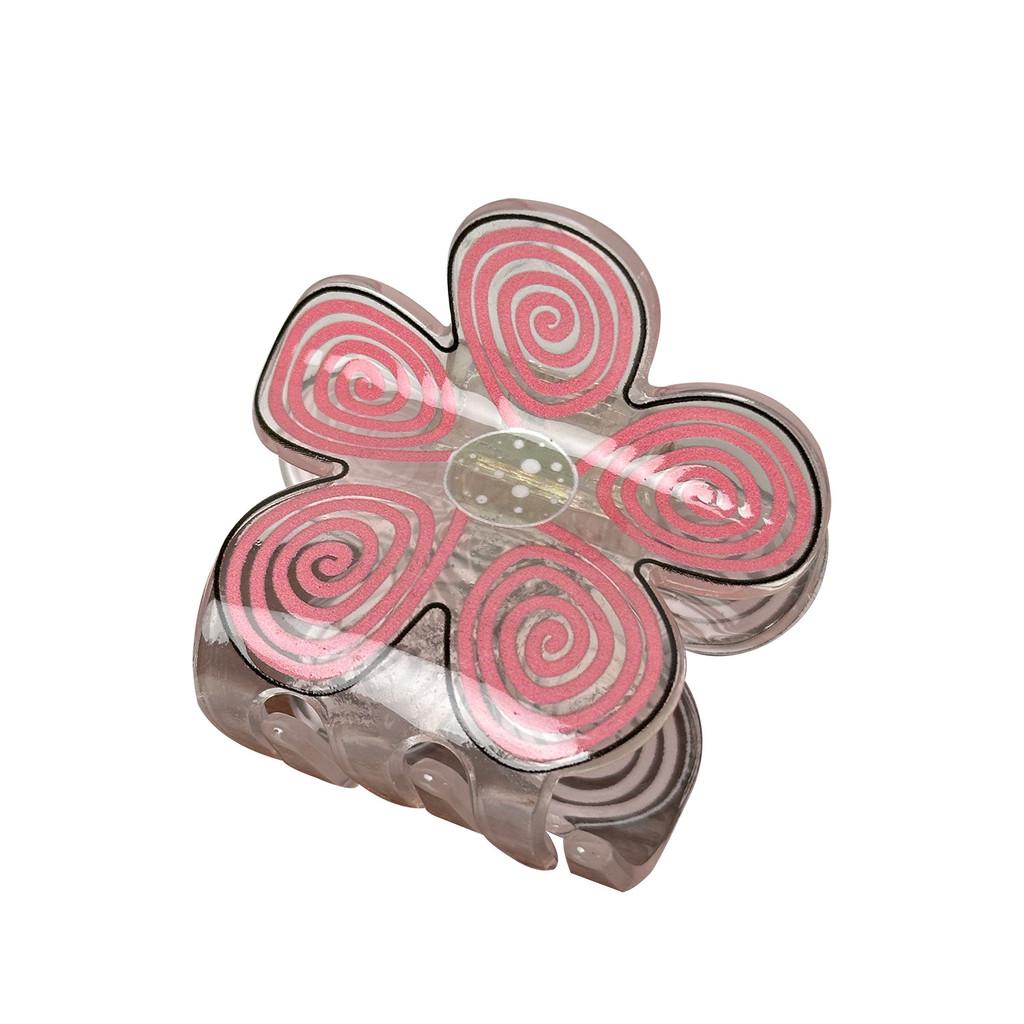 Beautiful Flower Design Hair Clips In Soft Macaron Colors For Fashionable Looks