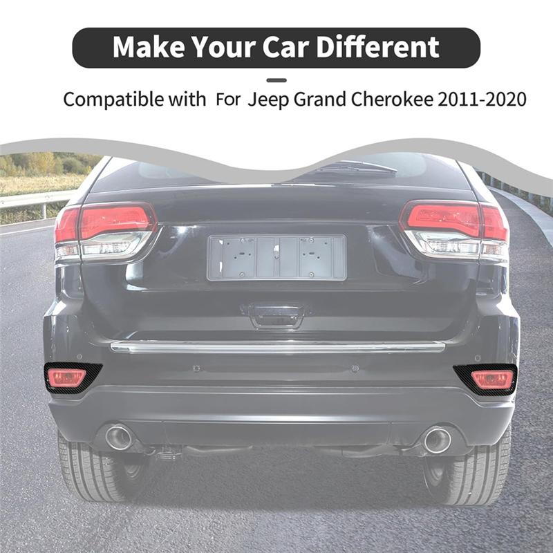 For Jeep Grand Cherokee 2011- Rear Fog Light Lamp Frame Trim Cover Accessories