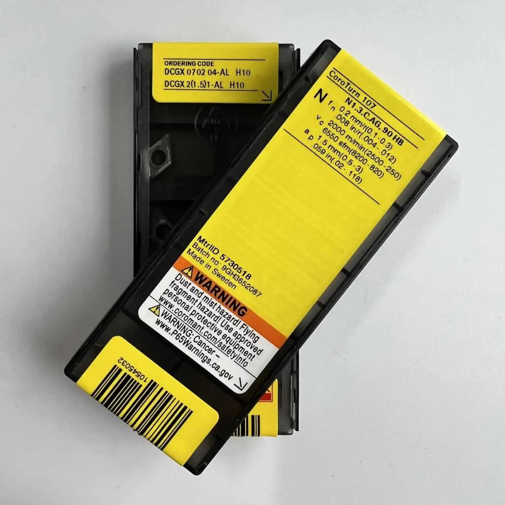 Original Sandvik / DCGX070204-AL H10 /Carbide CNC Blade 10 PCS