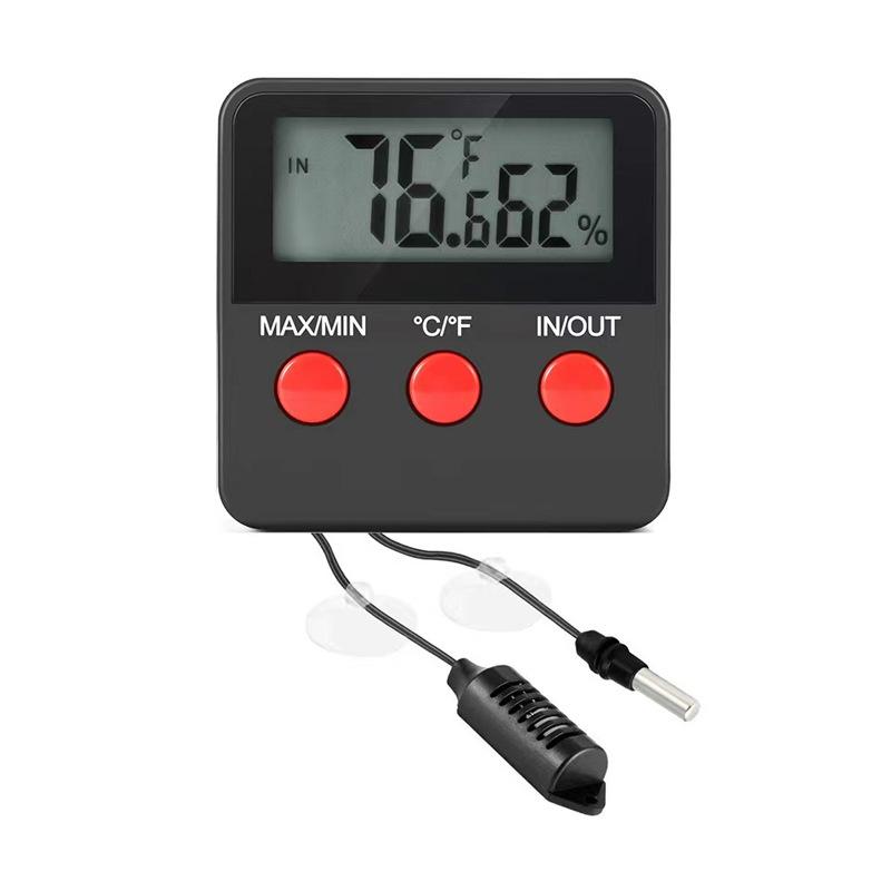 Digital Temperature and Humidity Meter Reptile Pet Greenhouse Breeding Egg Hatching Electronic Temperature and Humidity Meter Digital Thermometer Hygrometer