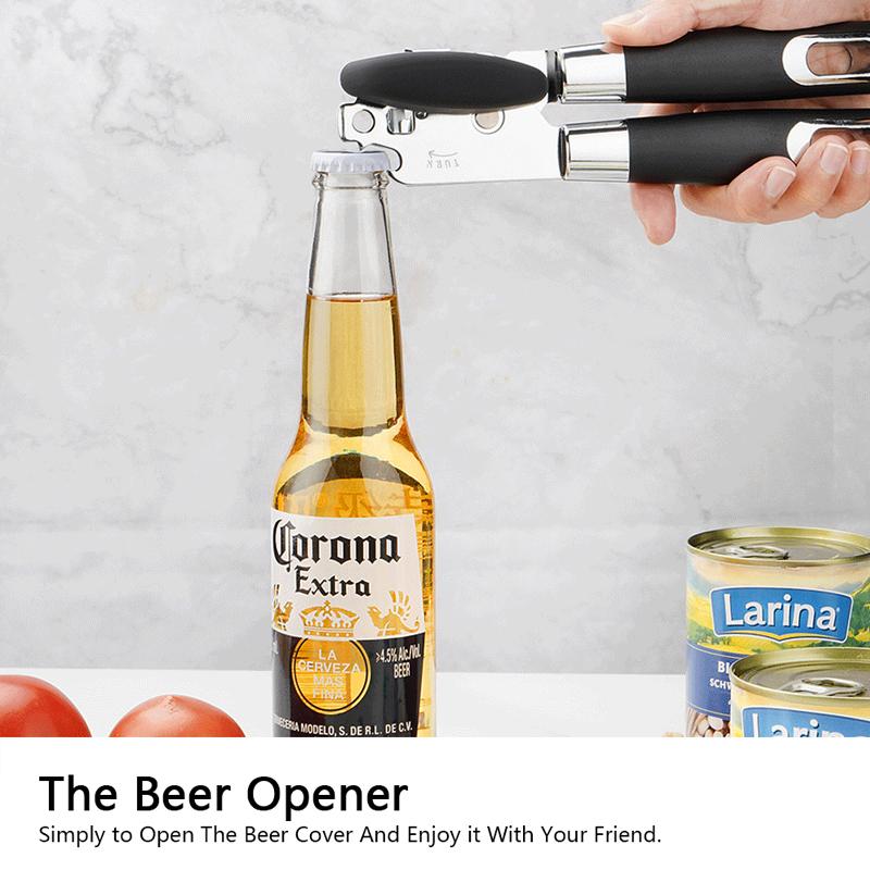 1 pièce ouvre-boîte manuel robuste lame durable en acier inoxydable cuisine convivial pour seniors jay can