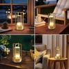 Portable Metal Cordless Table Lamp Touch Sensor Rechargeable LED 3-Color Dimmable Night Light for Bedroom Restaurant Home Outdoor Decor