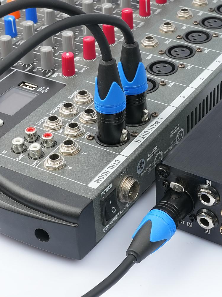 50cm XLR Splitter Cable 1 XLR Female To 2 XLR Male XLR Y Splitter Cable Microphone Splitter Cord for Amplifier Microphone Mixer