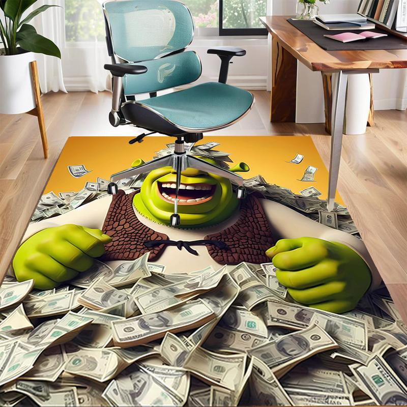 1pc Shrek1 Design Area Rug - Non-Slip, Soft & Cozy Floor Mat for Living Room, Bedroom, Office - Indoor/Outdoor Decorative Carpet