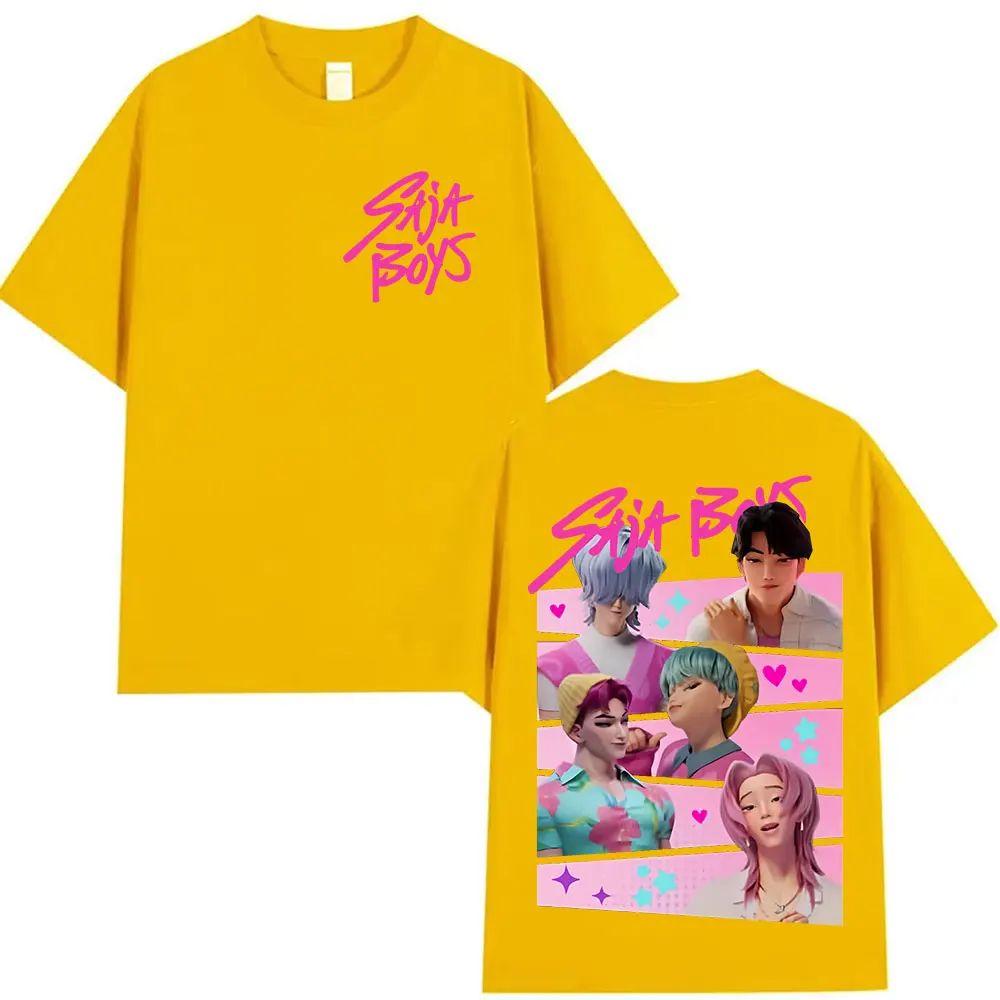 

Горячие Распродажи Футболки K-pop Saja Boys Охотники на Демонов Графический Мерч Футболка Мода Повседневная Ретро Эстетика Футболки Унисекс 4XL