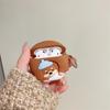 Brown Lying Flat Puppy for Apple AirPods1 Bluetooth Wireless Headset Cover 1/1/1 Pro1 Silicone Female