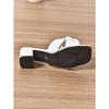 Large-Size New Summer Fashion Square-Toe Chunky Heel High-Heeled Sandals – Lightweight Casual Slippers for Women